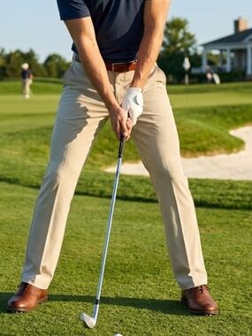 Ben Hogan Men's Gold Pants in Beige Size 38x32